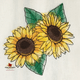 Painted sunflower design.