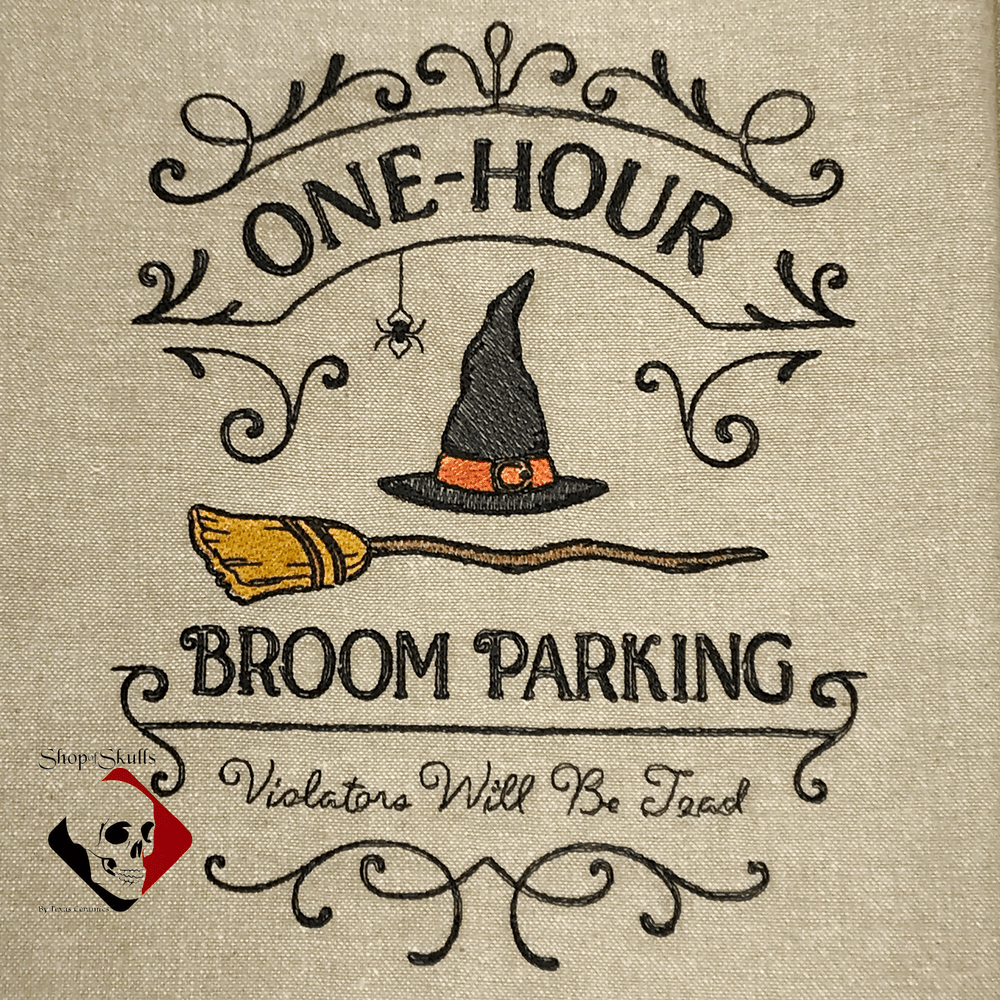 Halloween Orange Cotton Kitchen Towel with October 31 in Black Embroidery,  Halloween Haunting Horror Decor - Texas Hill Country Ceramics