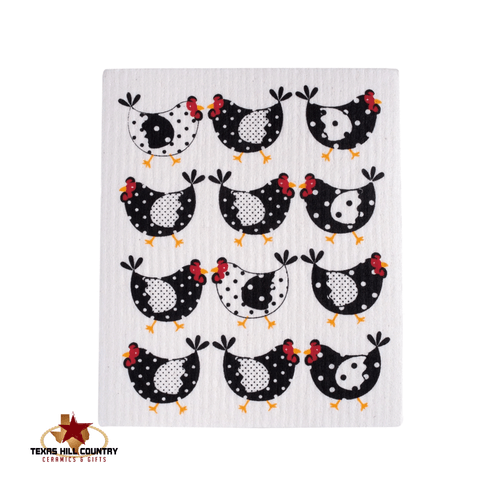 Chicken Swedish Dishcloth, perfect for any home or office.