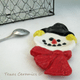 Frosty the snowman can also be used as a small spoon rest