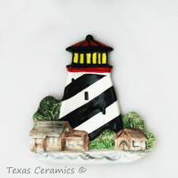 Ceramic lighthouse tea bag holder small spoon rest
