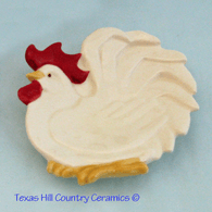 Rooster tea bag holder or small spoon rest