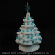 Miniature blue ceramic Christmas tree ideal for boys room