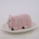 This pig butter dish is perfect for creating a charming table setting
