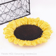 Deep yellow sunflower dish for kitchen or dining.