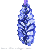 Hand made Texas bluebonnet wildflower ornament for Christmas trees or wreaths.