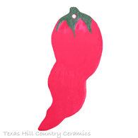 Chili Pepper in Red Hanging Christmas Tree Ornament