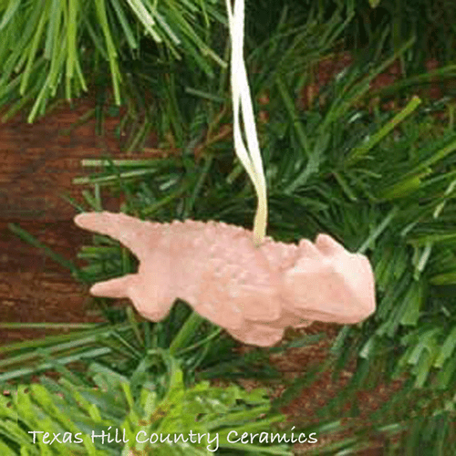 Texas horned toad Christmas tree ornament made in the USA