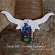Texas longhorn style tree ornament hand made in Texas.