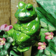 This green frog is designed to be used to hydrate plant soil indoors or outdoors.