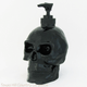 Hand made black gloss skull pump dispenser.