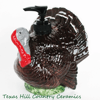 Turkey Soap Dispenser Bottle Farmhouse or Thanksgiving Decor - Made to Order