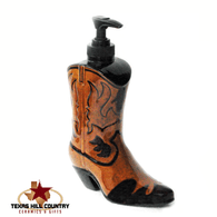 Cowboy Western Boot Lotion or Liquid Soap Pump Dispenser Bottle