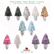 Ceramic Christmas tree night lights are available in a variety of colors,