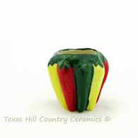 Fiesta Flavor Chili Peppers Toothpick Holder Red, Green & Yellow Peppers Southwestern Style Kitchen or Dining Table Decor