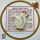 White Chicken or Rooster magnetic needle minder made in the USA.