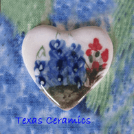 This heart with Texas Bluebonnet wildflowers is a magnetic needle minder with Neodymium Magnet, ideal as a Sewing Accessory and used by Cross Stitch or Embroidery enthusiast.  Made in the USA