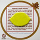 This Lemon Fruit is a magnetic needle minder with Neodymium Magnet, ideal as a Sewing Accessory and used by Cross Stitch or Embroidery enthusiast.  Made in the USA