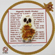 This owl is a magnetic needle minder with Neodymium Magnet, ideal as a Sewing Accessory and used by Cross Stitch or Embroidery enthusiast.  Made in the USA