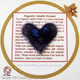This purple heart shape is a magnetic needle minder with Neodymium Magnet, ideal as a Sewing Accessory and used by Cross Stitch or Embroidery enthusiast.  Made in the USA