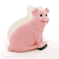 Pig Napkin Holder Ceramic Country Kitchen or Tableware Accent
