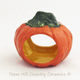 Ceramic pumpkin napkin ring