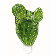 Western style prickly pear cactus night light decor with on/off switch.