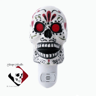 Day of the Dead Night Light with Mexican folk art design.
