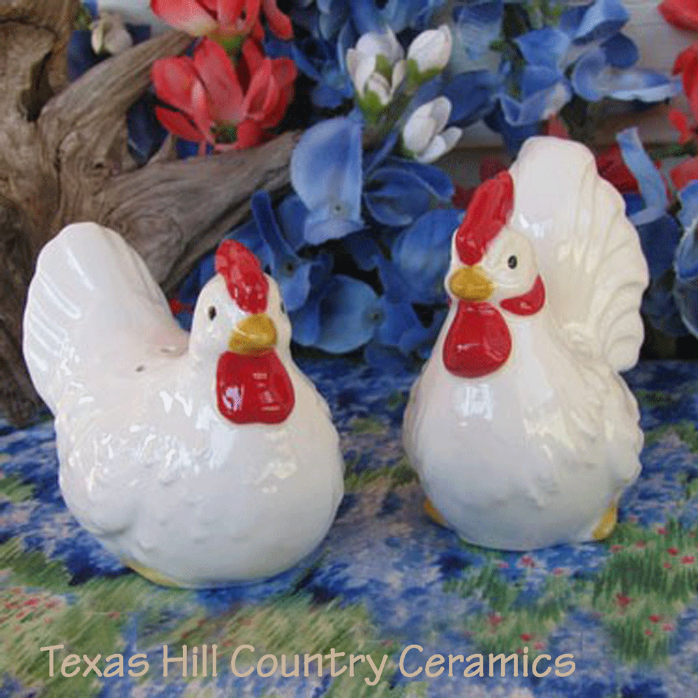 chicken salt and pepper shakers