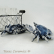 Blue crab salt & pepper shakers
