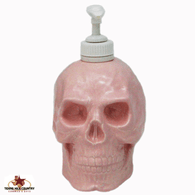 Light Pink Skull Pump Dispenser for Liquid Soap Bath Vanity Accent or Lotion Holder