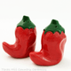 Chili pepper shakers New Mexico style.