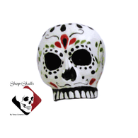 Sugar skull Day of the Dead napkin ring made in the USA.