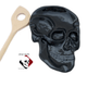Skull spoon rest is large and will hold several utensils.