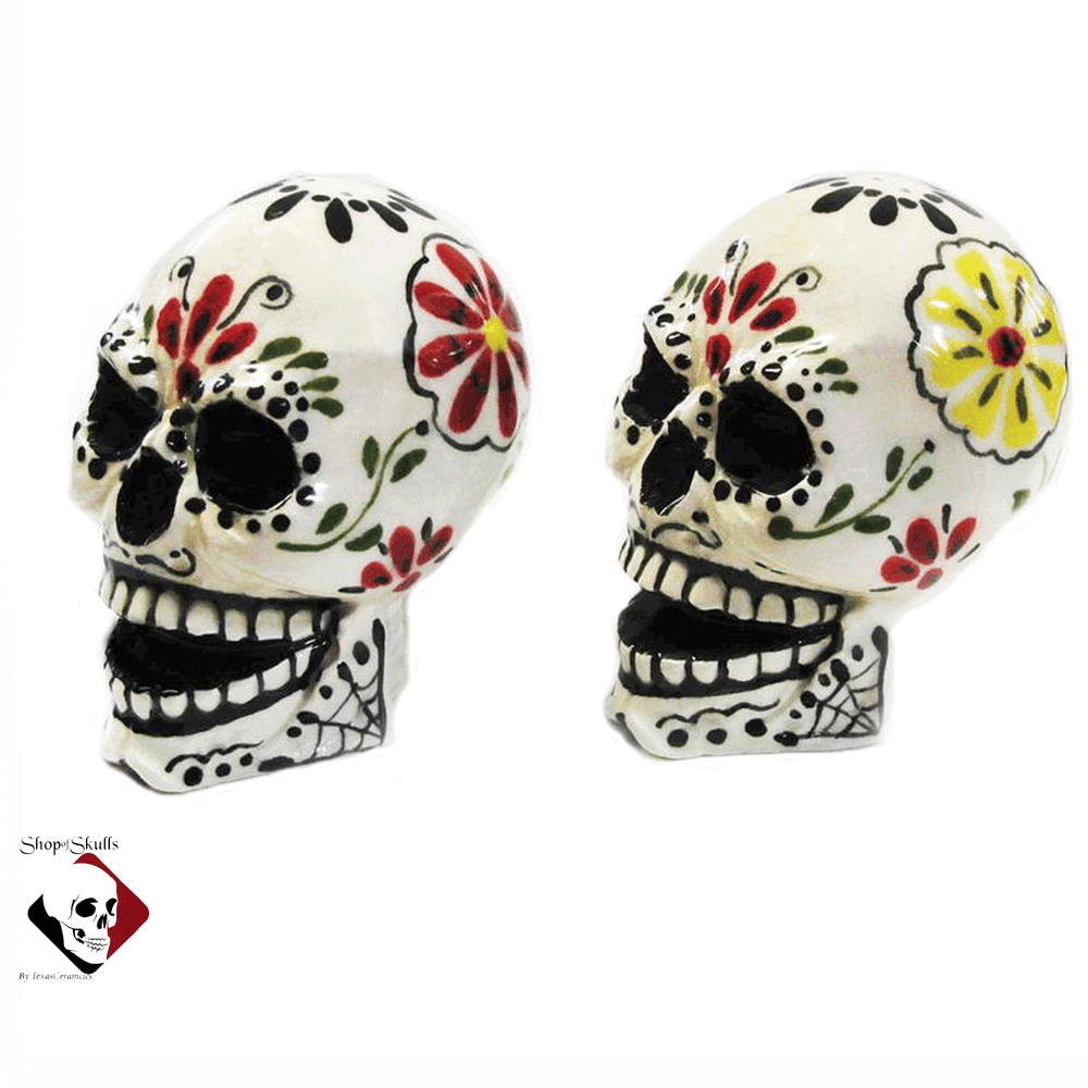 Sugar Skull Salt and Pepper Shaker Set