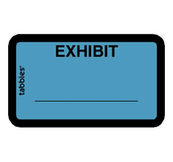 Tabbies Pre-Printed Exhibit Labels - Blue