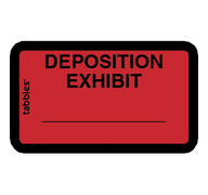 Tabbies Pre-Printed Deposition Exhibit Labels - Red