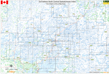 GoTrekkers North Central Saskatchewan Index Map