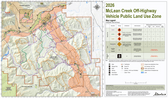 Alberta McLean Creek Off-Highway Vehicle Public Land Use Zone Map - 2026 