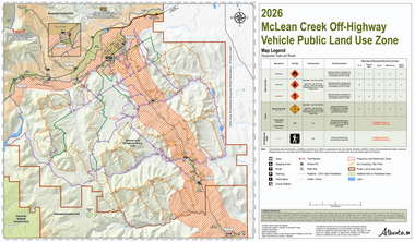 Alberta McLean Creek Off-Highway Vehicle Public Land Use Zone Map - 2026 