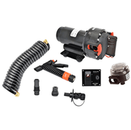 Johnson Pump Aqua Jet 5.2 GPH Washdown Pump Kit w/Hose 12V 64534 Boat Marine