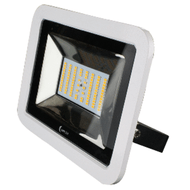 Lunasea 35W Slimline LED Floodlight 120-240VAC Cool White 4500 Lumen 3' Cord