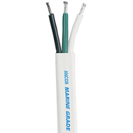 Ancor White Triplex Cable 14/3 AWG 500' Roll 131550 Boat RV Truck Auto UNIVERSA