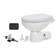 Jabsco Quiet Flush E2 Toilet Fresh Water Regular Bowl 12V SoftClose Lid Boat RV