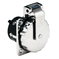 Marinco 6373EL 50Amp 125/250V St Steel Inlet w/o Rear Safety Enclosure 6373EL