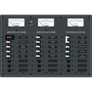 Blue Sea 8084 Panel Switch AC 6 Pos DC Main 15 Position Toggle Circuit Breaker