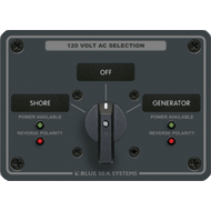 Blue Sea 8367 AC Rotary Switch Panel 30 Ampere 2 Positions + OFF 2 Pole Boat