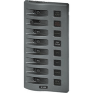 Blue Sea 4308 WeatherDeck Water Resistant Fuse Panel 8 Position Grey Boat