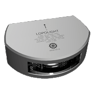 Lopolight Series 301-006 Stern Light 2NM Vertical Mount White Silver Housing