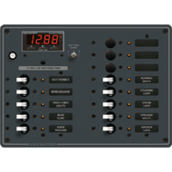 Blue Sea 8403 DC Panel 13 Position w/ Multimeter Boat Sailboat Electrical